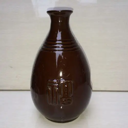 宜兴陶瓷酒瓶 一斤紫砂通用福字瓶 厂家直销 质优价廉