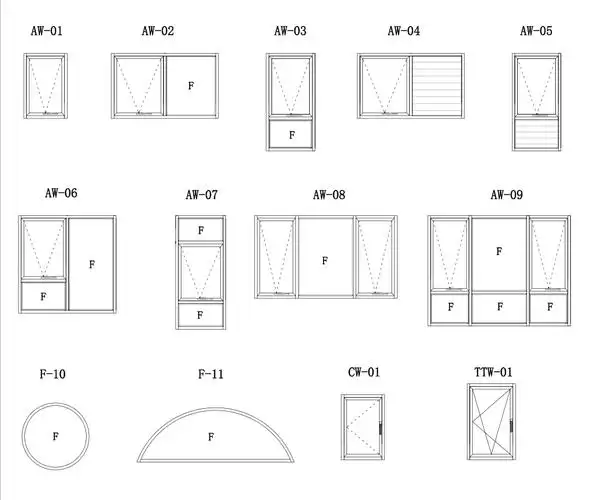 澳标家装系列带木头框铝合金门窗
