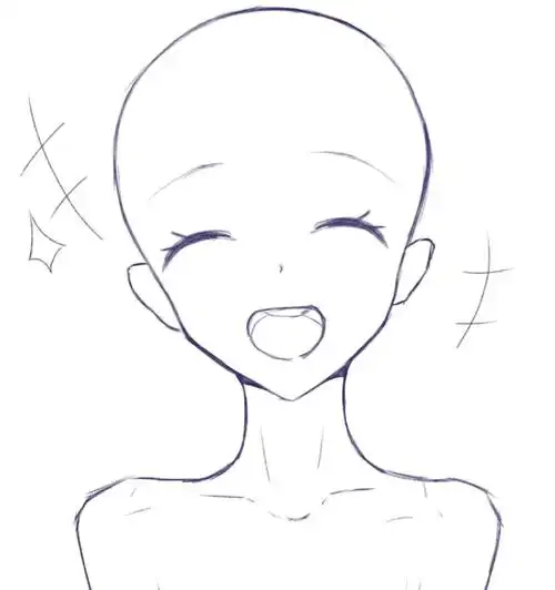 感觉第二张手部透视不是很对(抱歉#模板  #动漫人物模板  #单人换画