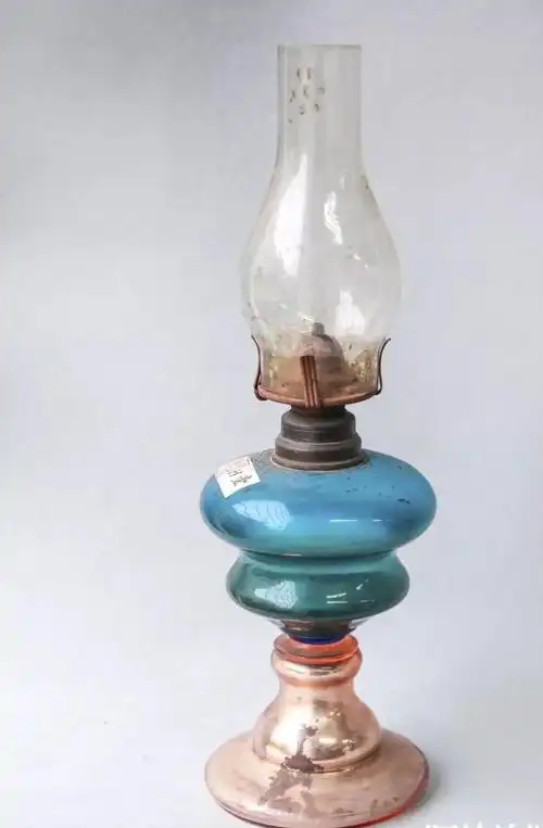 民国·蓝玻美孚灯美孚灯