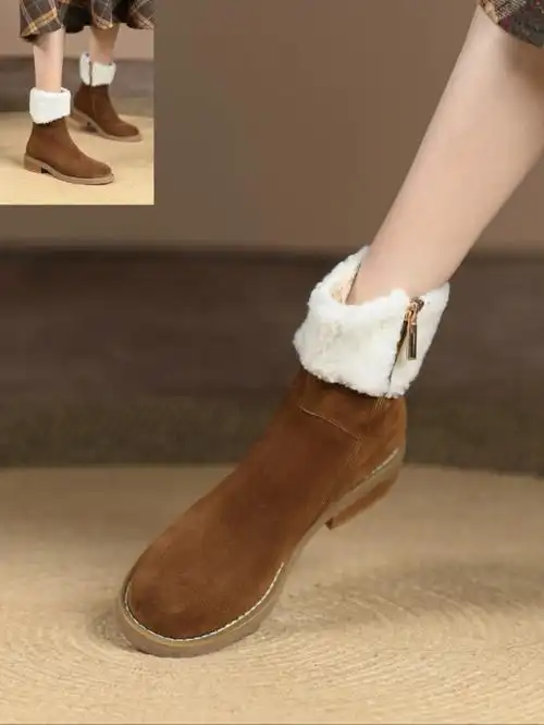 啊哈60敲好看的保暖靴抗冻还有型闭眼入