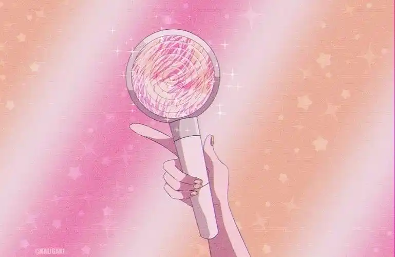 动漫背景图韩团应援棒