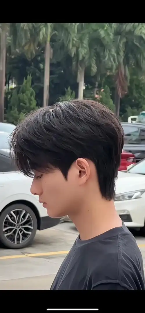 学剪帅气男生头