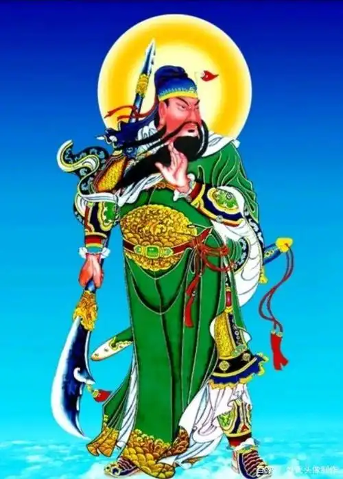 义薄云天,美髯公关羽关云长武财神手机壁纸