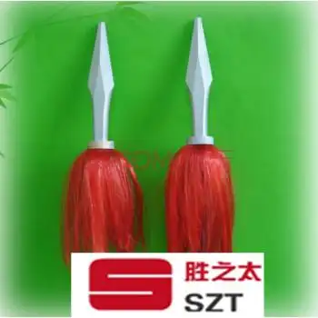 儿童节表演道具长枪 木质红缨枪 西游记道具哪吒 红孩儿兵器长矛 黑色