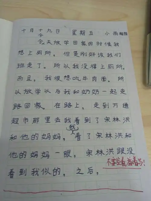 其它 《周末日记》周报(一) 写美篇  孩子们上三年级了.