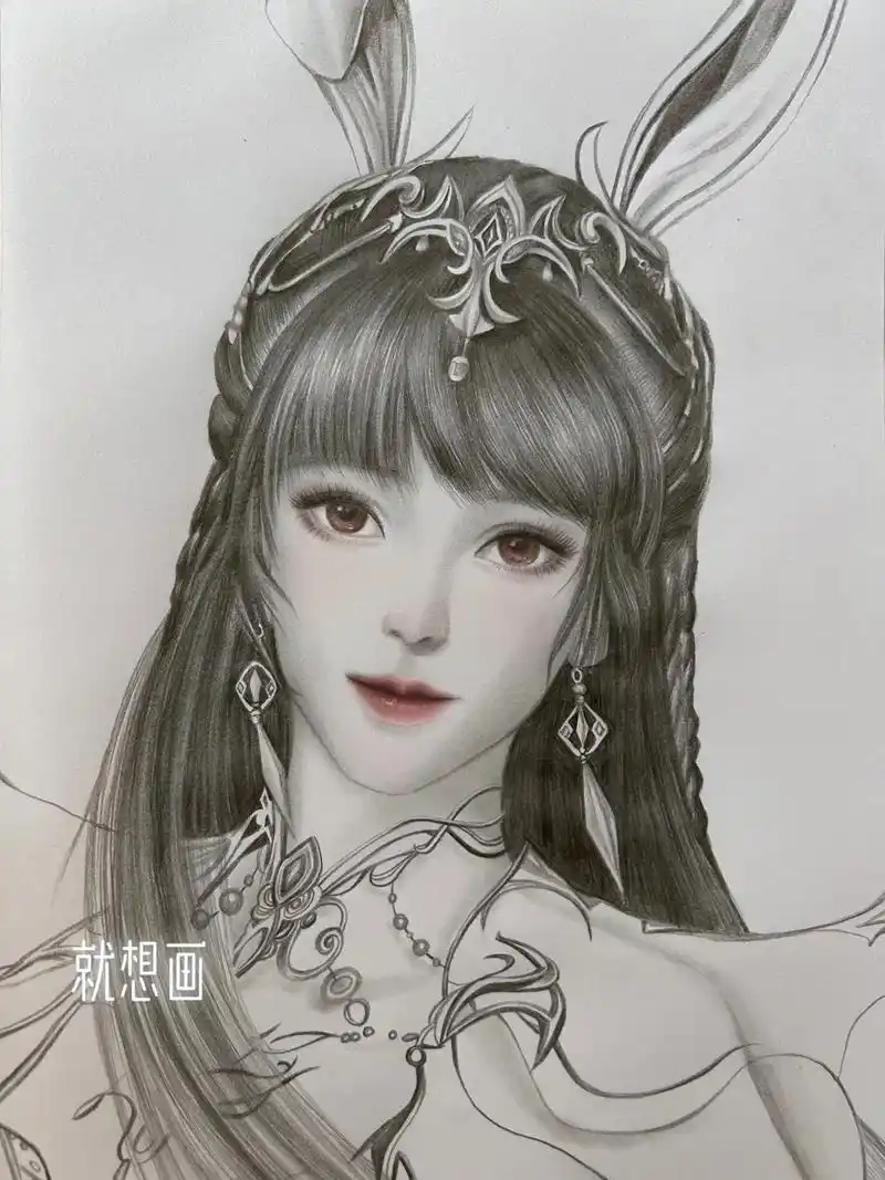 斗罗大陆小舞77些画过程.是小舞啊949494#画画 #手绘 - 抖音