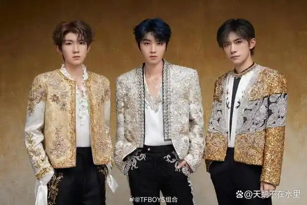 tfboys最近几年为数不多的合体表演之一,在粉丝们用四色灯牌进行大战