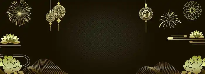 黑色渐变暗金质感矢量线条花纹背景