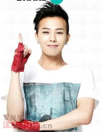 bigbang权志龙蓬松大背头发型 尽显潮流个性