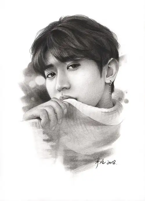 严冰明星素描合辑