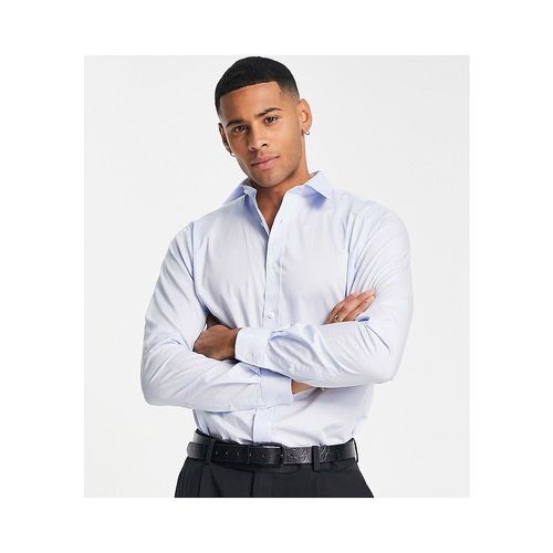 香港直邮潮奢bensherman男士缎面衬衫蓝色衬衫