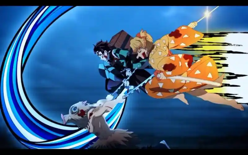 【鬼灭之刃】三小只合力击败上弦