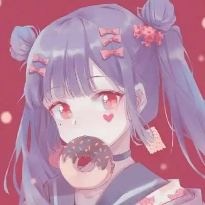 动漫女生可爱呆萌二次元头像