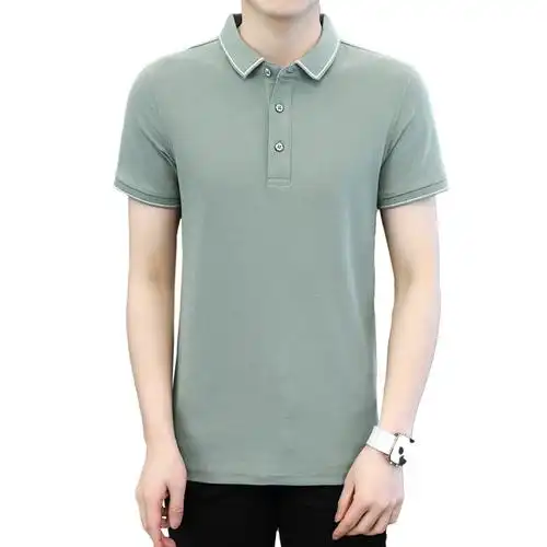 jpdun吉普盾夏季新款棉高品质男士短袖t恤薄款商务翻领男休闲装polo衫