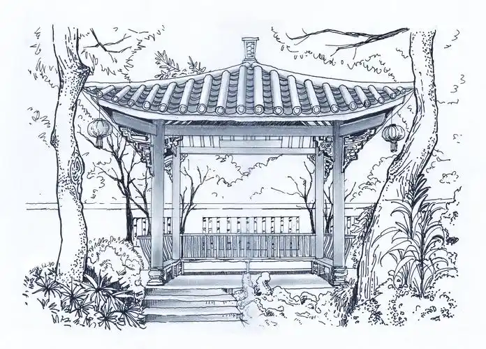 岭南园林建筑清晖园某一处