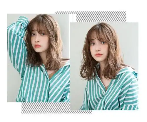 卷发发型热潮又要来了齐刘海搭配蓬松凌乱的卷发很好看