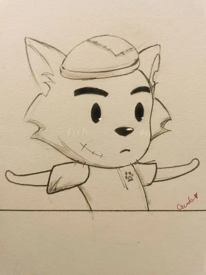 有手就能画的灰太狼.#动漫人物手绘 #手绘 #简笔画 #灵魂 - 抖音