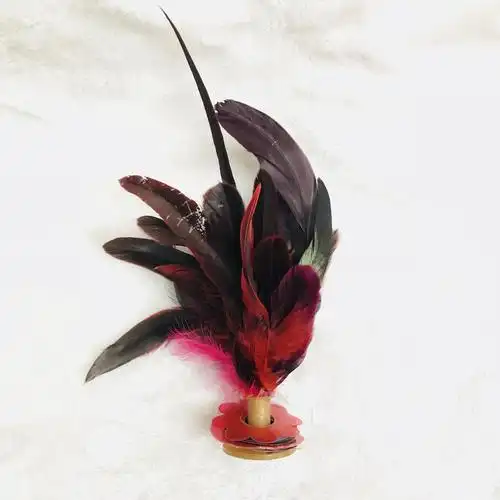 厂家直销 鸡尾毛毽子鸡毛毽球 加厚牛津底 学生健身比赛 批发