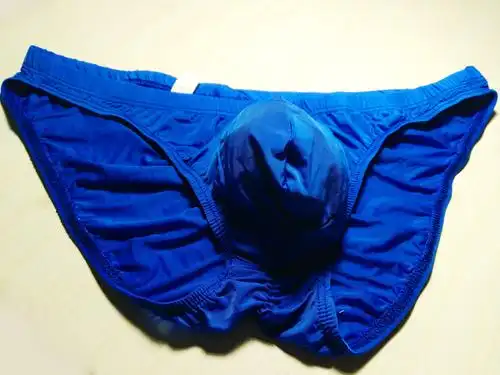 3件包邮 新款 男士冰丝性感半透明低腰束臀大u袋舒适三角内裤柔滑