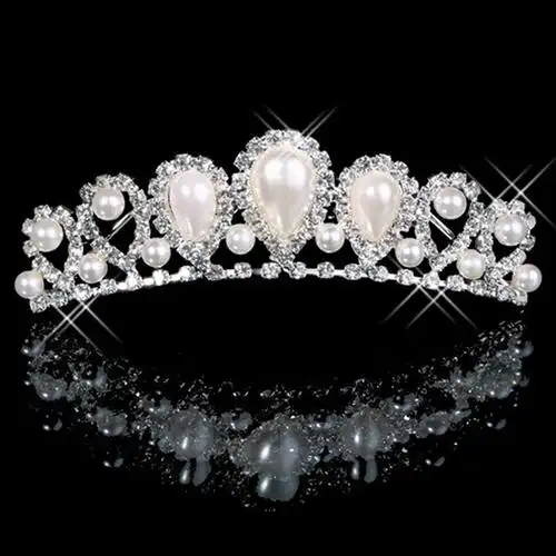 黛米琦 皇室公主 甜美时尚新娘结婚婚纱礼服皇冠首饰头饰