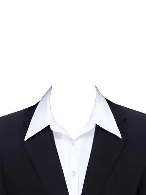 女士西装证件照模板png素材