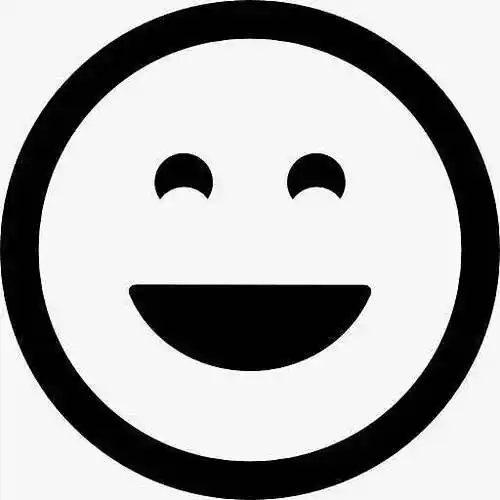 开心的微笑表情符号的图标