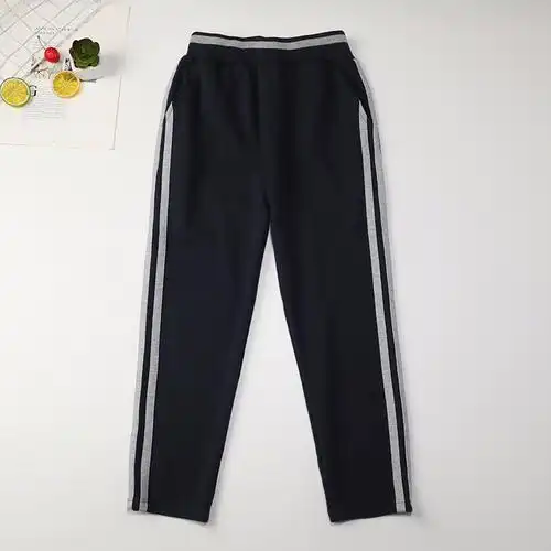 小学生校服裤子春秋夏薄款灰色枣红杠条儿童女童裤子