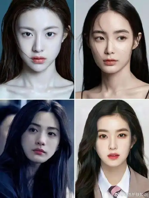 杨颖,刘亦菲,范冰冰外大多数比较参考网红韩国——模版高允真,林珍娜