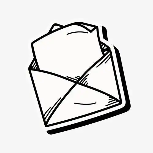手绘信封图案简笔画