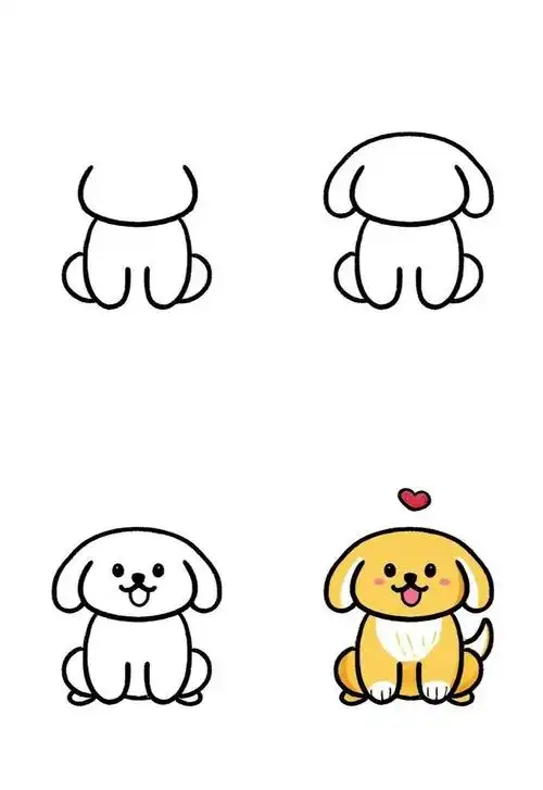 🐾动物简笔画步骤图✨