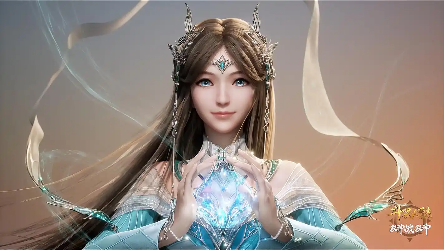 动漫壁纸|《斗罗大陆双神战双神》宁荣荣神装展示:青云为裳,流风回雪.