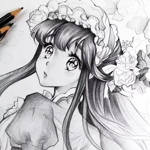 她笔下酷炫的小哥哥了将人物渲染的立体又有形绵柔的素描调子一个眼神