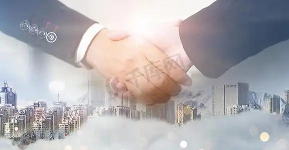 企业文化团队合作对手协作商务人士摄影图配图