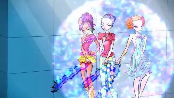 魔法俏佳人三妖后搞小动作想要伤害仙灵结果却被狗狗化解