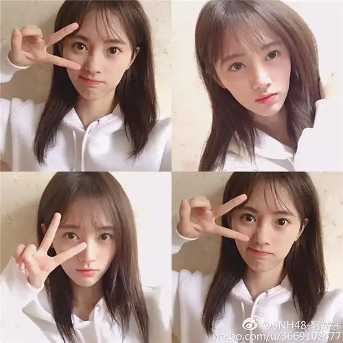 鞠婧祎短发私照高清大图