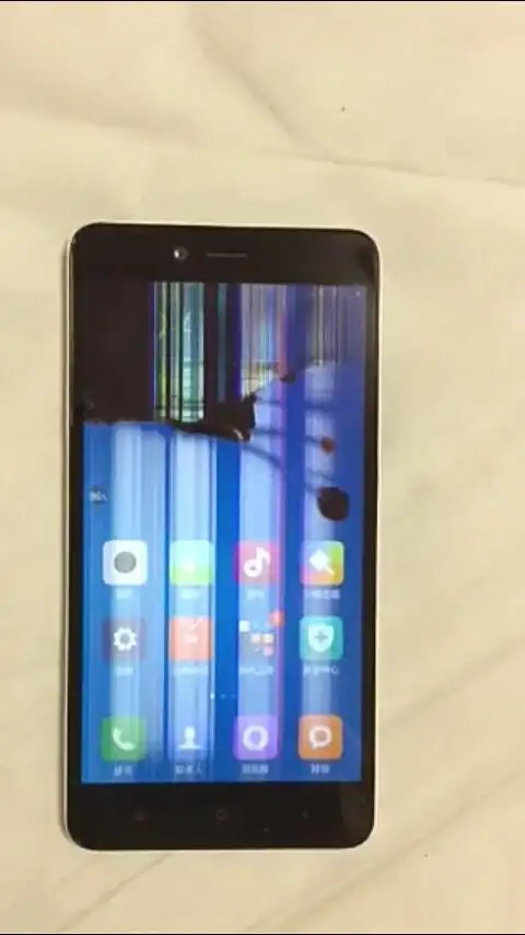 这手机是红米note2,请问手机屏幕损坏的是手机哪个部位