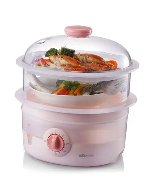 粉色两层电蒸锅5l