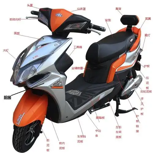 铃帅新品电动车全车塑件改装外壳灯具坐垫通用更多电动车零