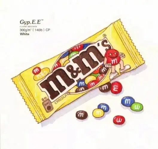 水彩手绘怀旧零食篇才艺培养艺术熏陶