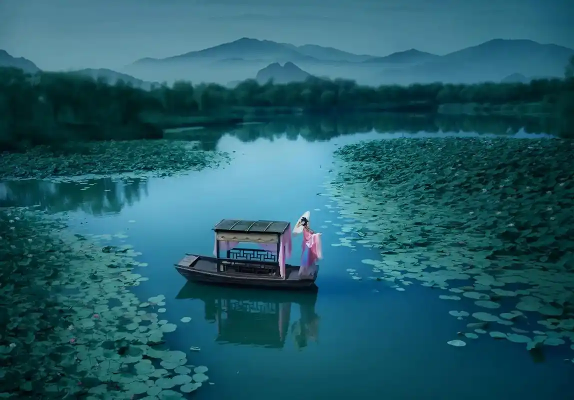 荷花季拍荷花去!#古风写真 #汉服写真 #古装拍摄 #北京约 - 抖音