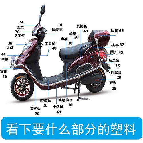 红旗一号电动车助力车塑料/配件/外壳/灯具 适用绿佳/爱玛/雅迪