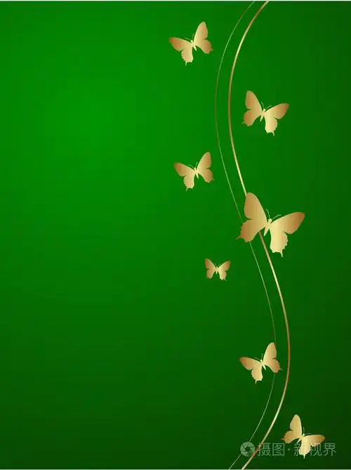 优雅的绿色背景