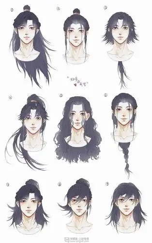 古风男性的发型设计