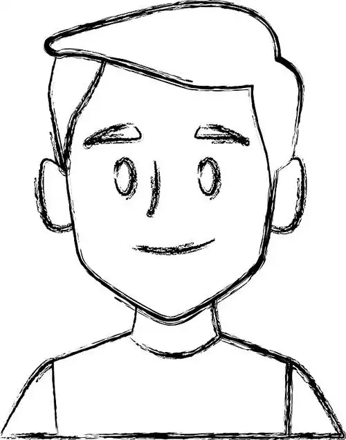 人脸微笑卡通图片