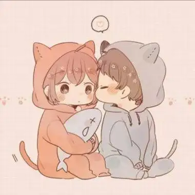 卡通情侣头像可爱一对微博