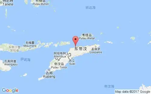 东帝汶港口地图