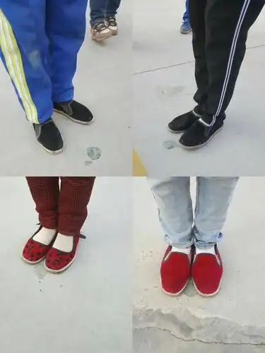 纵使一双双新布鞋,也抵不了刺骨的寒冷.