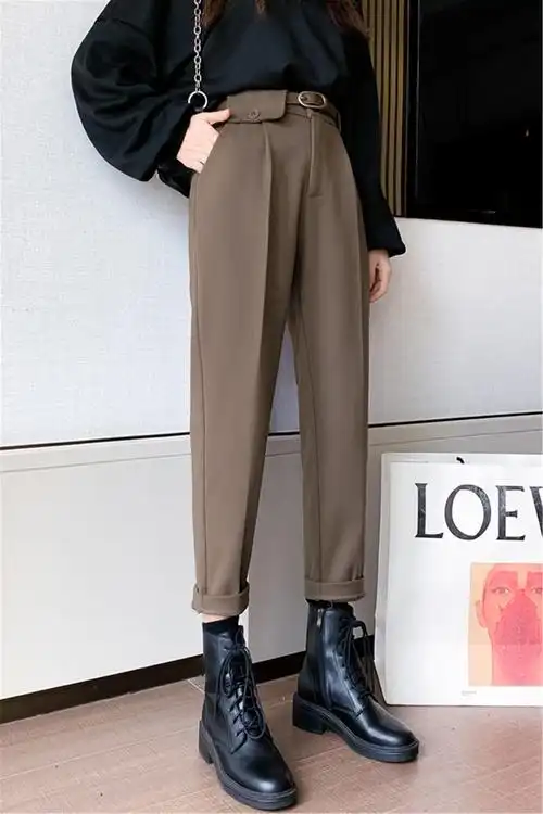 微胖裤子女微胖裤子女直筒_价格_品牌_图片_怎么样 蘑菇街