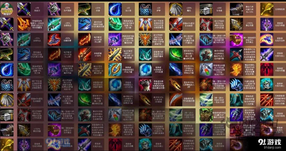 云顶之弈s6装备怎么合成 s6有哪些新装备